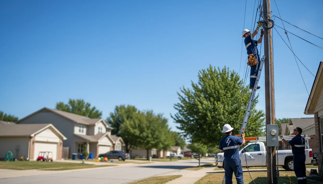 Residential electrician providing installation services in Ellamore, WV